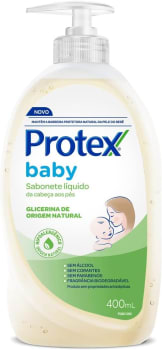 Sabonete Líquido Para Bebê Protex Baby Glicerina Natural 400ml