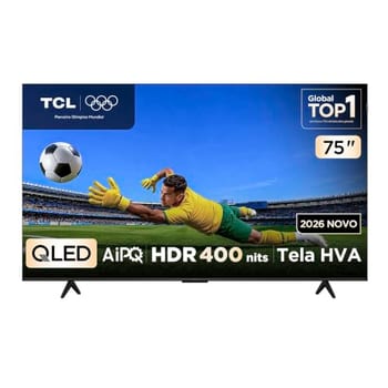 Smart TV TCL 75 Polegadas QLED 4K P7L WiFi Bluetooth Google TV HDR10+ 120 Hz VRR AIPQ 75P7L