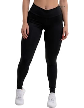 Calça Legging Feminina Cintura Alta Leg Grossa Fitness
