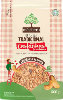 Mãe Terra Granola Tradicional Castanhas Brasileiras 800G