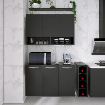 Armário Balcão Aéreo Casa Cozinha 3 Portas