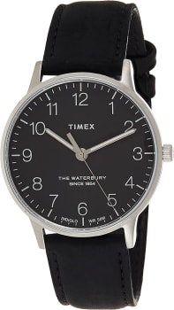 Relógio Clássico Waterbury com Pulseira de Couro de 40mm - Timex