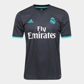 Camisa Real Madrid Away 17/18 s/nº - Torcedor Adidas Masculina