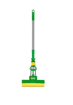 Mop Sek+ Lava e Seca Brilhus Bettanin | com Esponja de Alta Absorção, Cabo Retrátil de Inox até 89cm, para Limpeza Pesada em Pisos