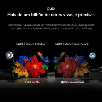 Smart TV TCL 85 Polegadas QLED 4K P8L WiFi Bluetooth Google TV HDR10+ 144 Hz VRR 85P8L