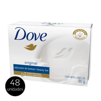 Kit com 48 Sabonetes Dove Original 90g - Incolor