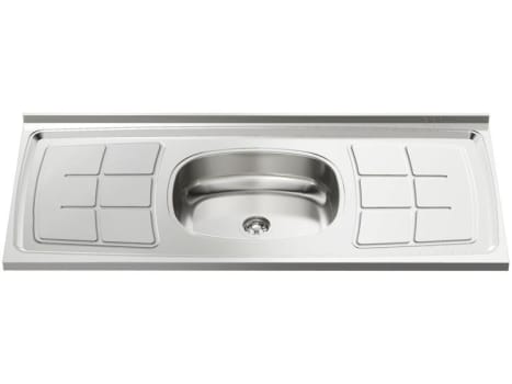 Pia de Cozinha Inox 120x52cm Ghel Plus - 00823/120 - Pia de Cozinha - Magazine Ofertaesperta