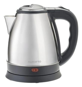 Chaleira Elétrica Inox Agratto 1,8l Aquecimento Rápido - Preto Inox