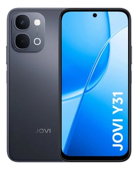 Smartphone Jovi Y31 256GB 16GB RAM (8+8GB RAM expansível) Câmera 50mp Bateria 7200mah - Preto