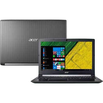 Notebook Acer A515-51G-70PU Intel Core i7 20GB (GeForce 940MX com 2GB) 2TB Tela LED FULL HD 15.6" Windows 10 - Cinza escuro