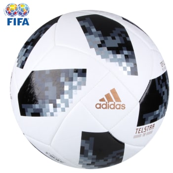 Bola Futebol Campo Adidas Telstar 18 Top Glider Copa do Mundo FIFA - Branco