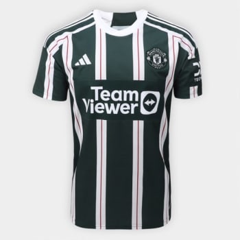 Camisa Manchester United Away 23/24 s/n° Torcedor Adidas Masculina - Verde escuro