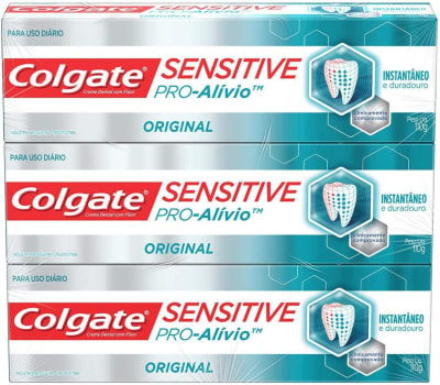 Creme Dental Colgate Sensitive Pro-Alívio 110g (Total 3 unidades)