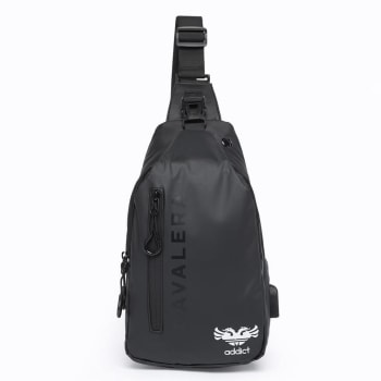 Bolsa Shoulder Bag Cavalera Masculina Transversal Mochila Dia a Dia Passeio - Preto