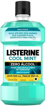 Enxaguatório Bucal Zero, Listerine, 500ml