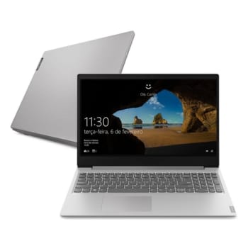 Notebook Lenovo Ultrafino ideapad S145 Ryzen 7-3700U 8GB 256GB SSD Win 10 15.6" FHD 81V70000BR Prata