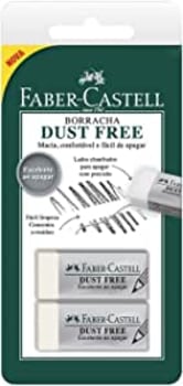 Borracha Branca, Faber-Castell, Dust Free, SM/187137, 2 Unidades