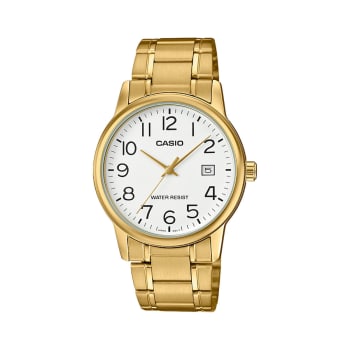 Relógio de Pulso Casio Collection Masculino Dourado Analógico MTP-V002G-7B2UDF