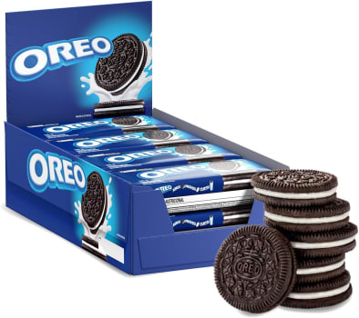 2 Caixas — Biscoito Recheado Baunilha Original Oreo 36g - 8 Unidades