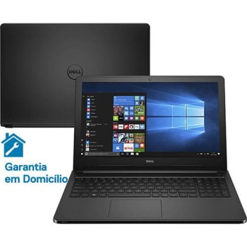 Notebook Dell Inspiron i15-5566-A30P Intel Core i5 4GB 1TB Tela LED 15.6" Windows 10 - Preto