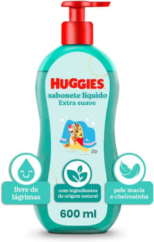 Sabonete Líquido Huggies Extra Suave 600ml