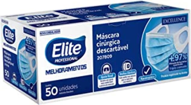 Máscaras Cirúrgicas Descartáveis Elite