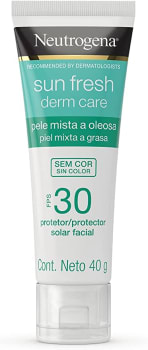 Protetor Solar Facial Neutrogena Sun Fresh Oily Skin sem Cor Fps 30 - 40g