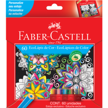 Lápis De Cor Sextavado Faber Castell 60 Cores