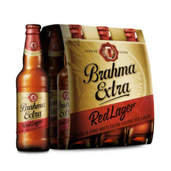 Cerveja Brahma Extra Red Lager 355ml Caixa com 06 unidades