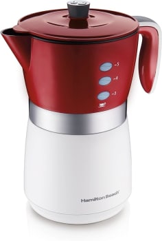 Cafeteira Elétrica Hamilton Beach,14 Xícaras, Branca/Vermelha, 220v