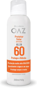 OAZ PROTETOR SOLAR AEROSSOL 60 FPS 200ML/140G