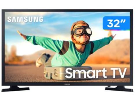 Smart TV LED 32” Samsung UN32T4300AGXZD - Wi-Fi HDR 2 HDMI 1 USB
