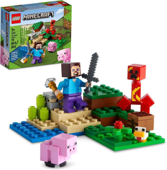 LEGO Minecraft A Emboscada do Creeper 21177 Kit Incrível (72 Peças)