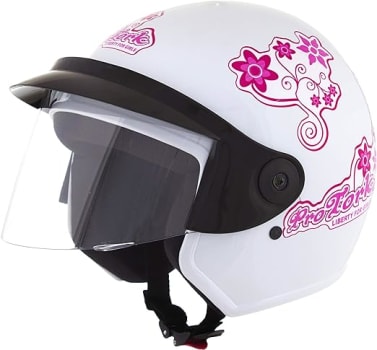 Pro Tork Capacete Liberty Three For Girls 56 Branco/Rosa