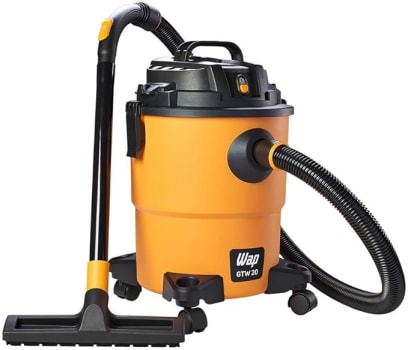 WAP Aspirador de Pó e Água 20L 1600W Vácuo de 160mbar com Regulagem de Sucção Bocal de Sopro e Porta Acessórios WAP GTW 20 220V