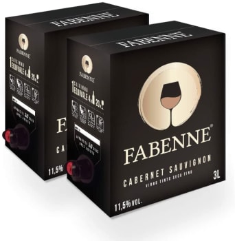 Fabenne Kit 2 Unidades Vinho Tinto Cabernet Sauvignon - Bag-in-Box 3L cada
