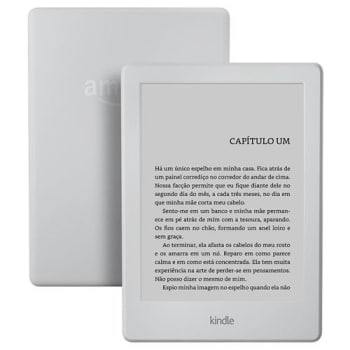Kindle Branco com Wi-Fi, 4GB, Tela 6” Sensível ao Toque de Alta Definição e Bateria de Longa Duração (8ª Geração)