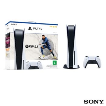 Console PlayStation®5 PS5 Sony 825GB com Disco + Jogo Fifa 23