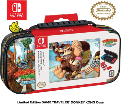 Officially Licensed Nintendo Switch Donkey Kong Carrying Case – Protective Deluxe Travel Case - Game Case Included