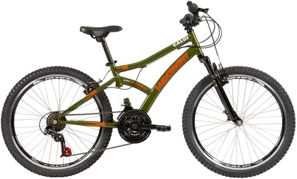 Bicicleta Caloi Aro 24 - 21 Marchas em Aço Max Front