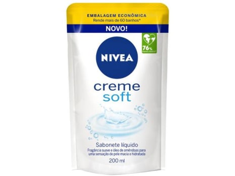 Sabonete Líquido Nivea Creme Soft Refil - 200ml