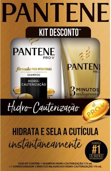 Shampoo Pantene Hidro-Cauterização 175ml + Condicionador 3 MM Hidro-Cauterização 170ml, Pantene