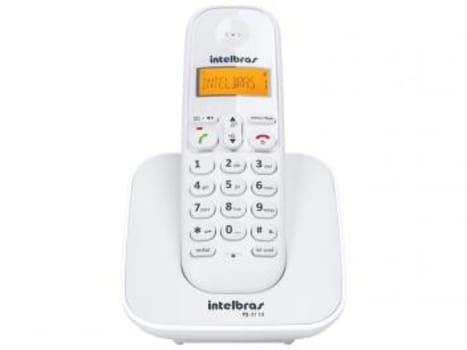 Telefone Sem Fio Intelbras TS 3110 - Identificador de Chamada Conferência Branco - Magazine Ofertaesperta