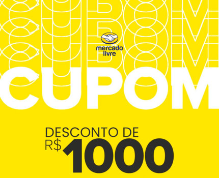 Vai ser liberado cupom de R$1000 nas compras acima de R$1200! 