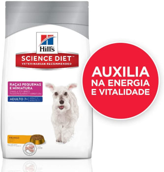 Ração Hill's Science Diet para Cães Adultos 7+ Raças Pequenas e Miniatura - 3kg