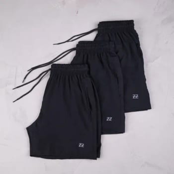 Kit 3 Bermudas Masculinas Academia Treino Praia Verão Fit - R$ 87,9