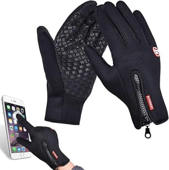 Luva Térmica para Motoqueiro Touch Screen e Corta-Vento para Frio e Viagens Presente para Motoboy e Ciclista Aniversário Festa de Ano Novo
