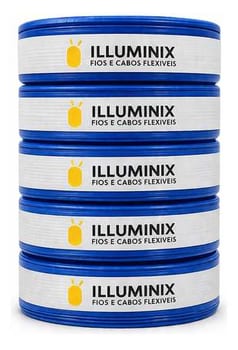 Cabo Flexivel 2,5mm Rolo Com 100 Metros 750v Fio Unipolar