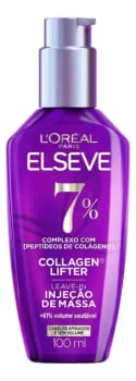 L'oréal Paris Elseve Collagen Lifter Leave-in Sérum Capilar Para Cabelos Finos Injeção de Massa com Peptídeos de Colágeno Aumenta o Volume em 61% e