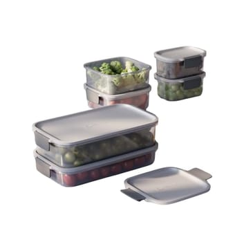 Electrolux Kit 6 Potes Herméticos Plástico Multiuso Vedação Silicone
